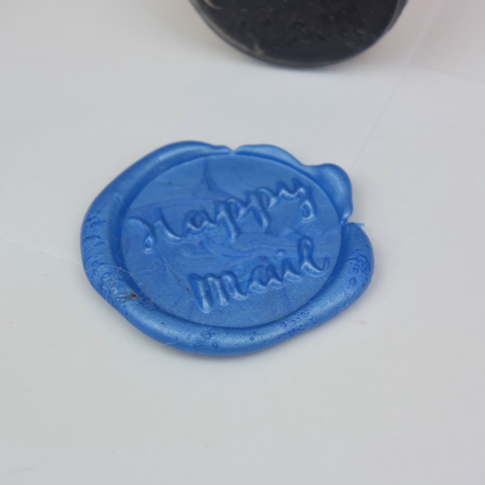 Happy Mail Wax Seal Stamp Envelope Seal Pen pal Letter Etsy