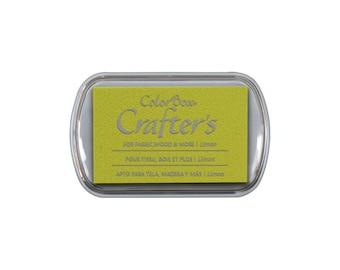 Limon Colorbox Crafter's full size ink pad - Yellow - Green - lime - pigment ink pad