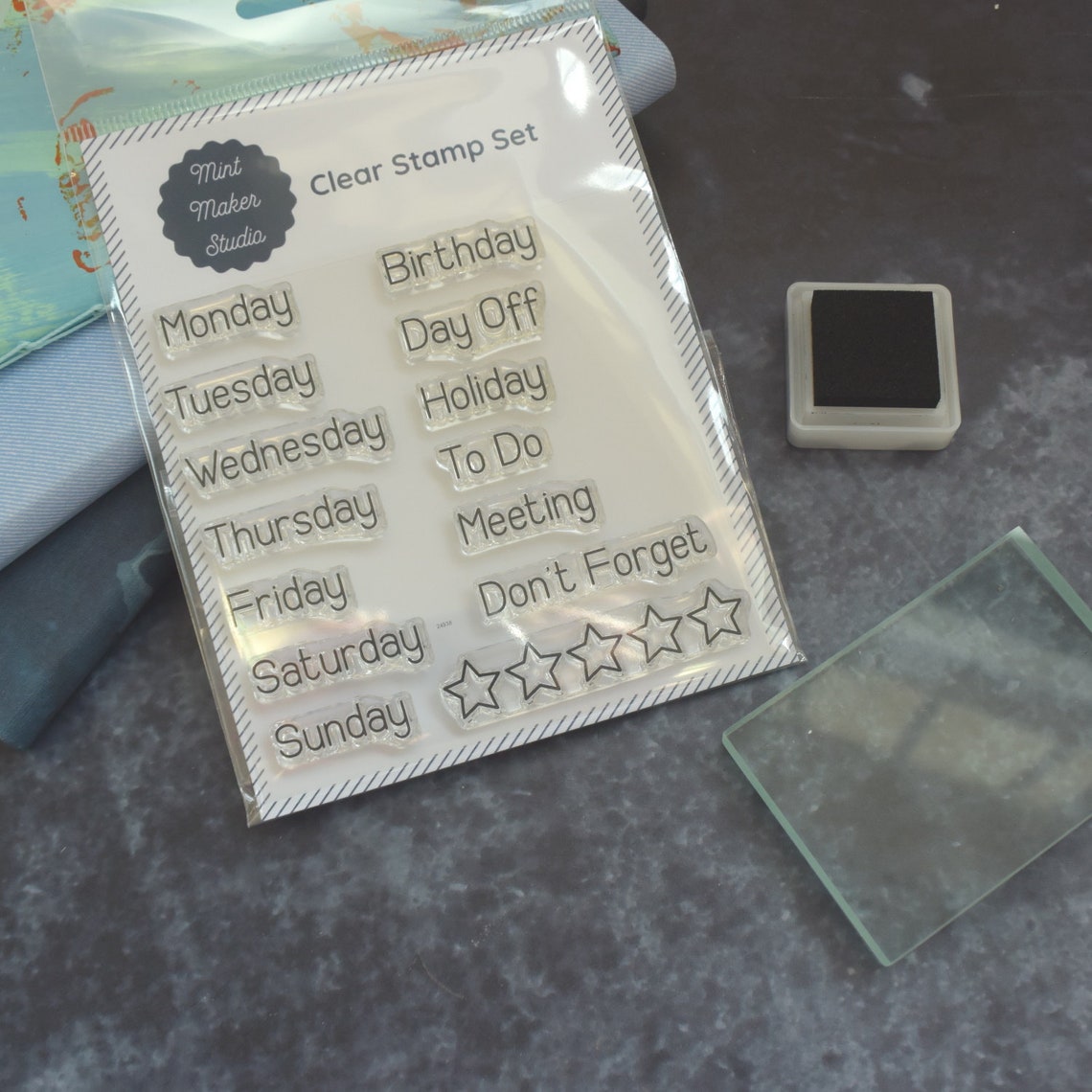 Clear Bullet Journal Stamps Days of the Week and Planner Etsy