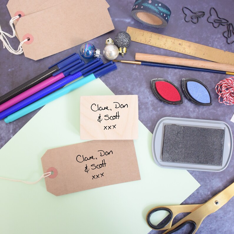 Signature Stamp Personalized Custom Stamp Handwriting Etsy