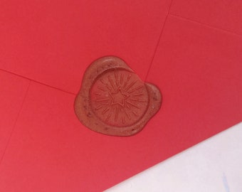 Handmade Christmas Star Wax Seal Stamp