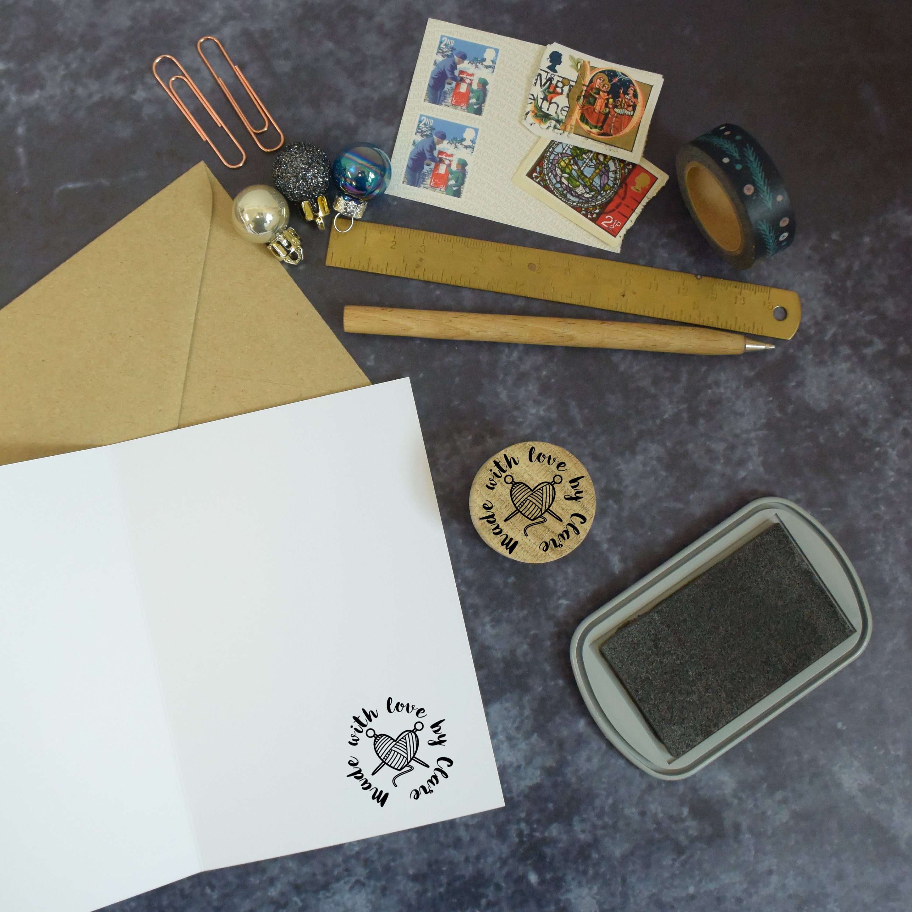 Personalized Maker Rubber Stamp Custom crafter stamp Etsy