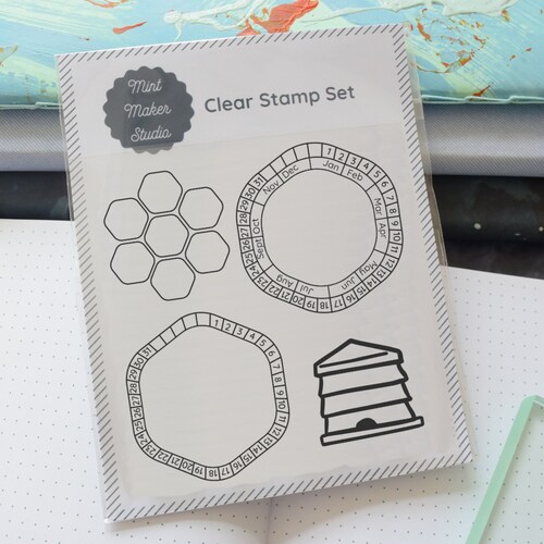 Clear Bullet Journal Planner Stamps Calendars and Social Etsy