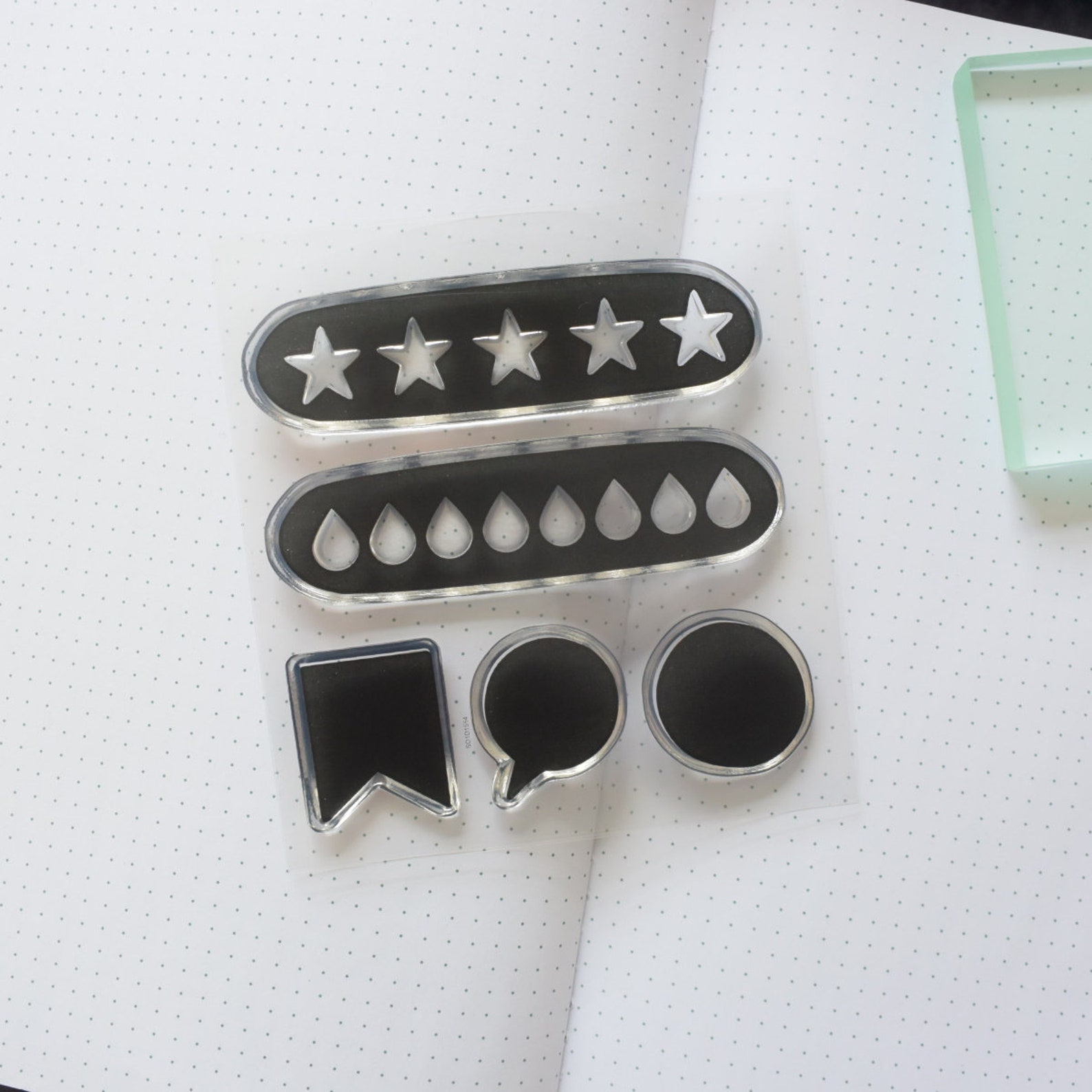 Clear Bullet Journal Planner Stamps Large shapes and Etsy