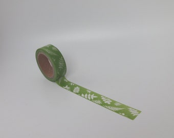 Green Fern Washi Tape