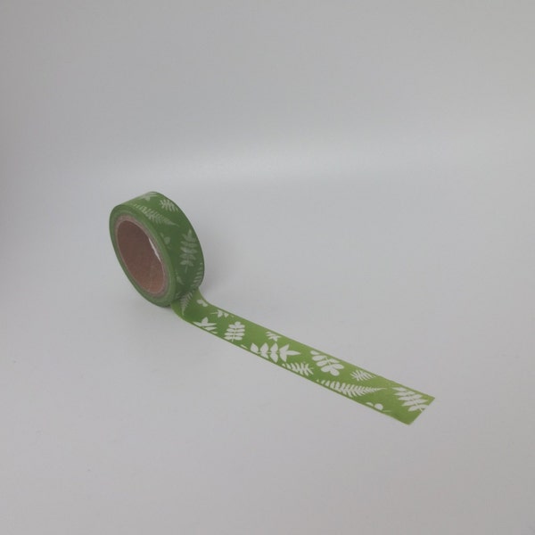 Green Fern Washi Tape