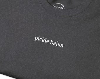 Pickle Baller Besticktes Sweatshirt | Lustiges Pickleball Rundhalsausschnitt | Gemütliches Unisex Sweatshirt | Alltagskomfort Tragen