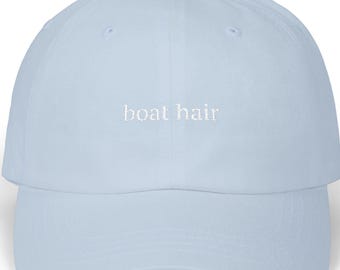 Boat Hair Hat | Embroidered Dad Cap | Casual Cotton Baseball Hat