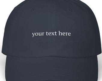 Custom Text Hat | Personalized Embroidered Dad Cap