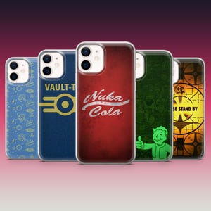 Fallout Nuclear Phone Case Cover pour iPhone 16, 15, 14,13, Samsung S25 Ultra, S24FE, S23, A16, A56, A26, A15, Pixel 9 Pro, 8, 7