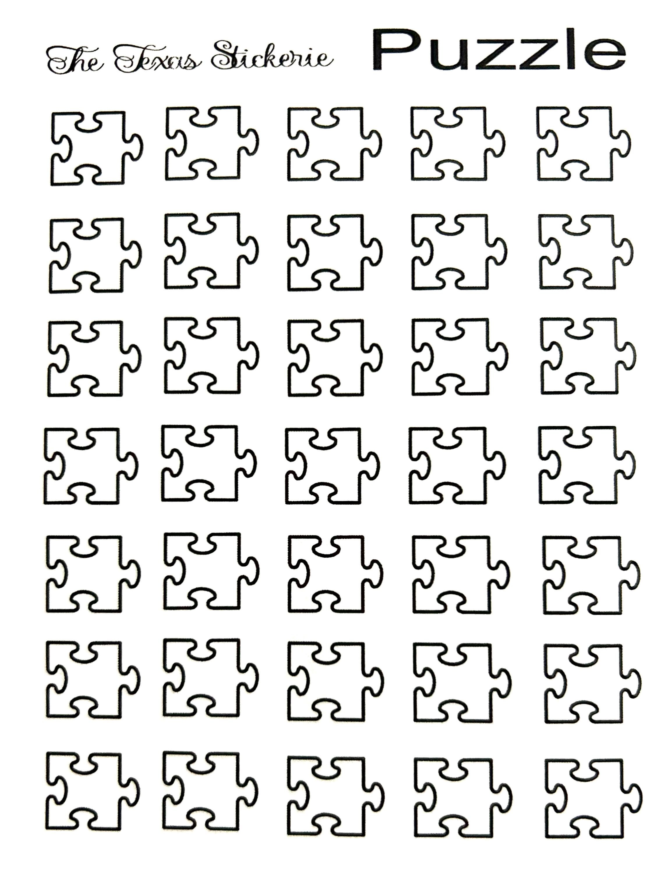 Puzzle Piece Stickers: Foil Accent Stickers