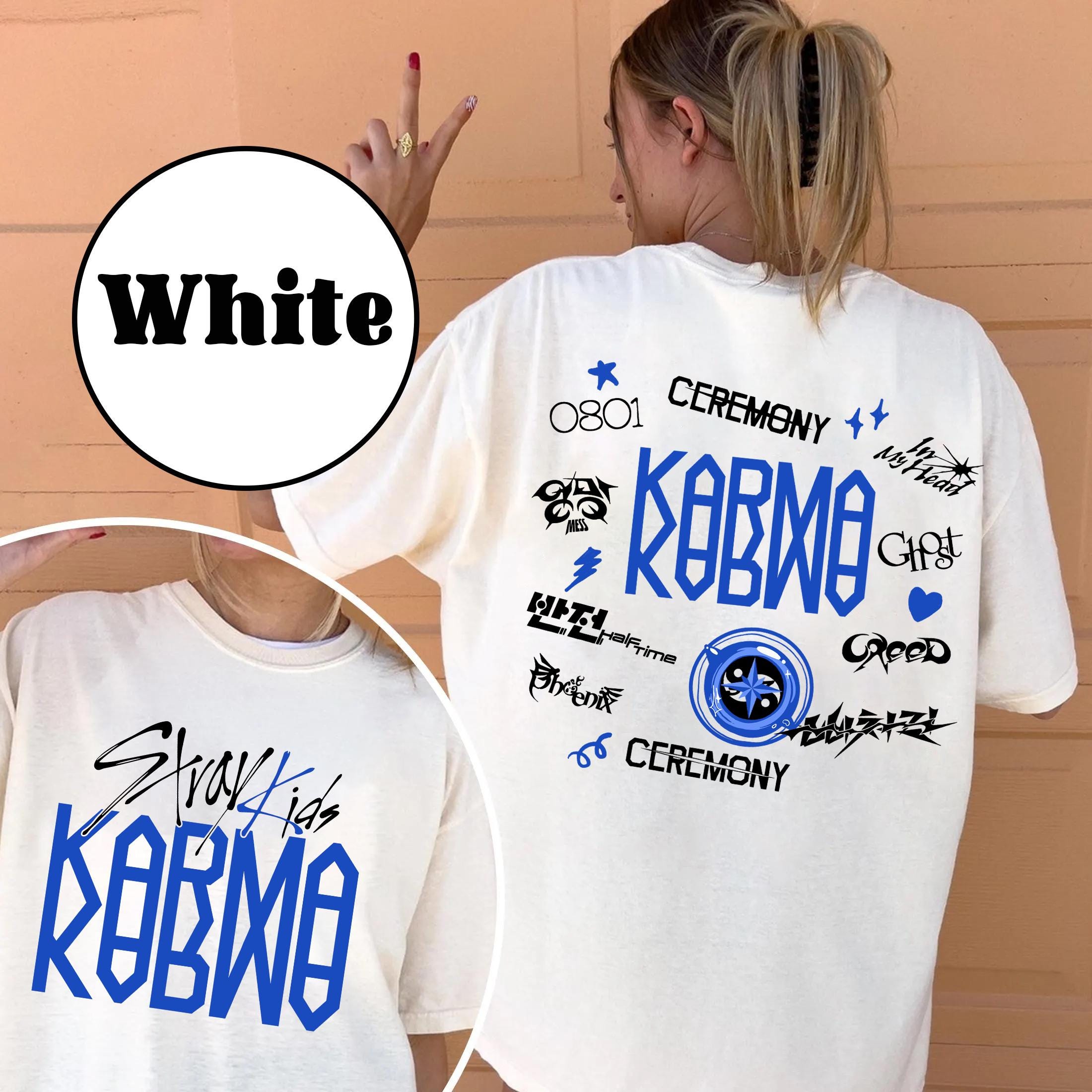 Retro Stray Kids Karma Tracklist Shirt - SKZ World Tour Tee - Etsy