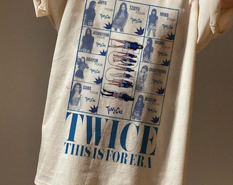 Retro Twice Band Shirt: This Is For World Tour K-Pop Tee