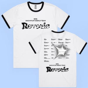 Camiseta de la gira Reverie de Baekhyun 2025, camiseta de Baekhyun, camiseta de Baekhyun de EXO, camiseta de Kpop, gira de conciertos de Baekhyun 2025, regalo para un fan de Baekhyun