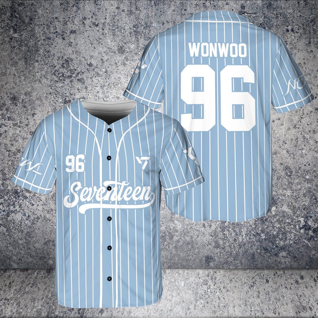 Customizable Seventeen Baseball Jersey, K-pop Seventeen World Tour