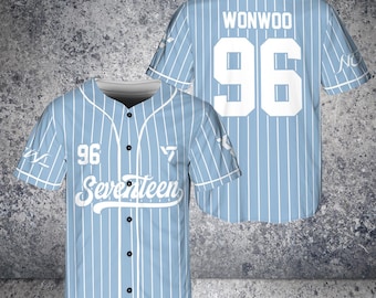 Customizable Seventeen Baseball Jersey, K-pop Seventeen World Tour
