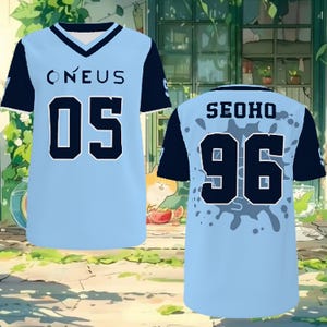 Customizable Oneus Football Jersey, Oneus Member Jersey, Oneus Hour Us Tour, ONEUS Xion, Seoho, Leedo, Keonhee, Hwanwoong, Oneus Shirt