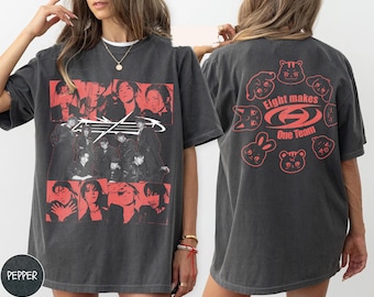 Ateez 2025 World Tour Vintage Shirt, Kpop Mitglied T-Shirt, Kpop Ateez Retro 2 Seiten