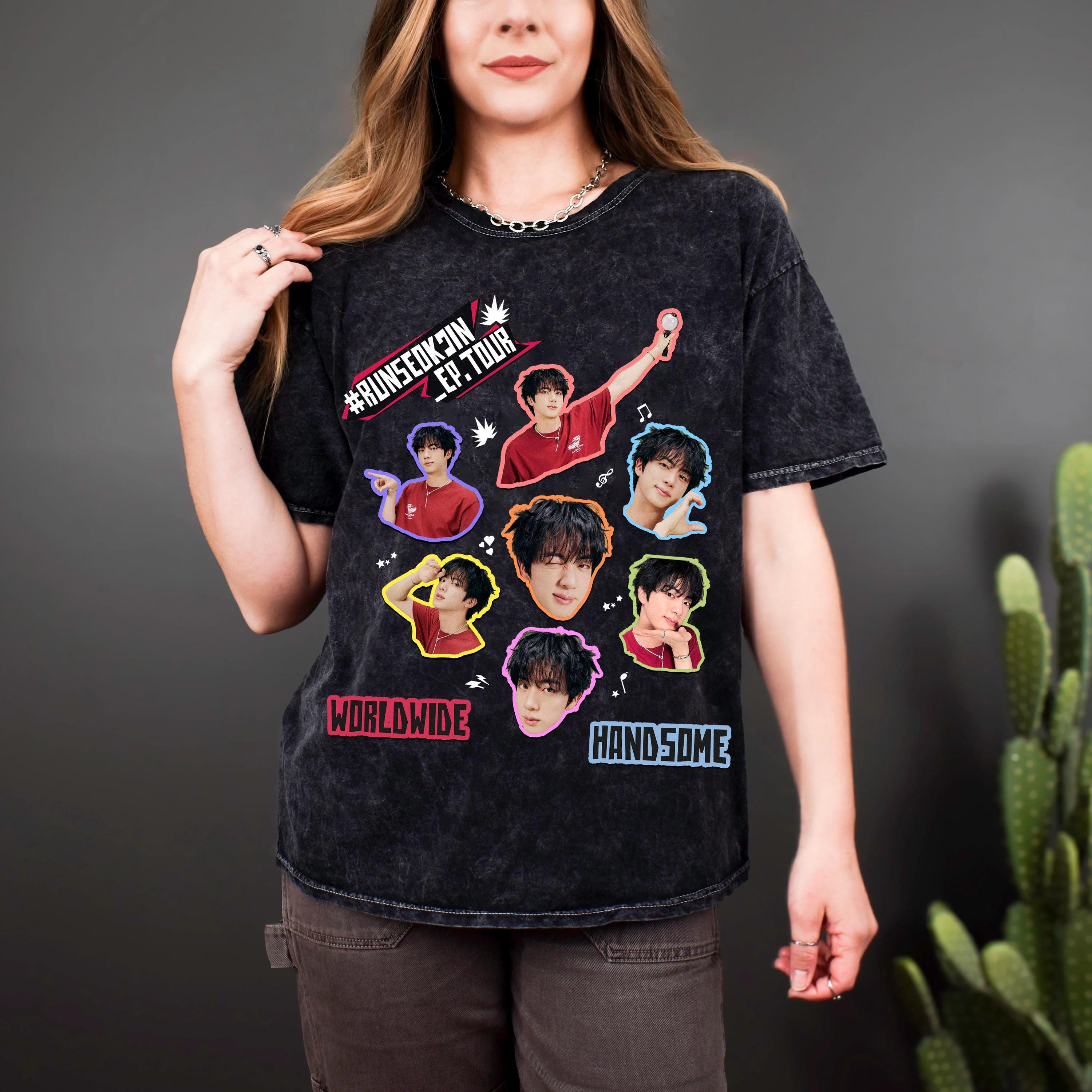 ECHO DON'T SAY YOU LOVE ME Tシャツ L サイズ JIN Album Echo Washed Tshirt Loose Cotton Don't Say You Love