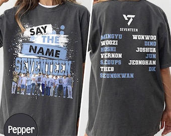 Seventeen 'say the Name' Kpop Shirt: Carats Fan Merch - Etsy