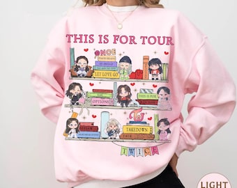 Twice All Members Chibi Sweatshirt, Tshirt, Twice World Tour Shirt, Kpop Twice Jihyo, Nayeon, Momo, Twice This Is For World Tour Outfit