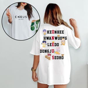Oneus Members 2 Sides Shirt, Oneus Hour us World Tour 2025 Shirt, Oneus Shirt, ONEUS Xion, Seoho, Leedo, Keonhee, Hwanwoong, Hour Us Tour