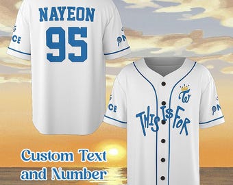 Custom Twice Baseball Jersey: K-Pop World Tour Concert Merch