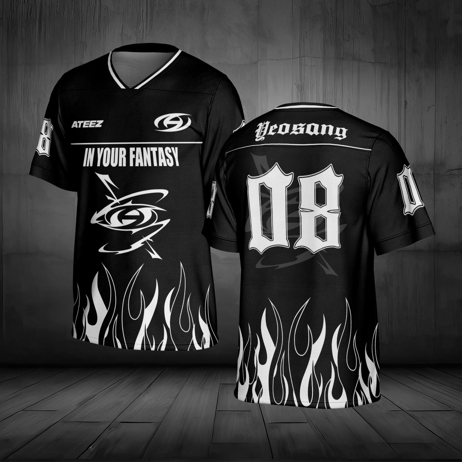 Ateez Member Football Jersey, Ateez in Your Fantasy Football