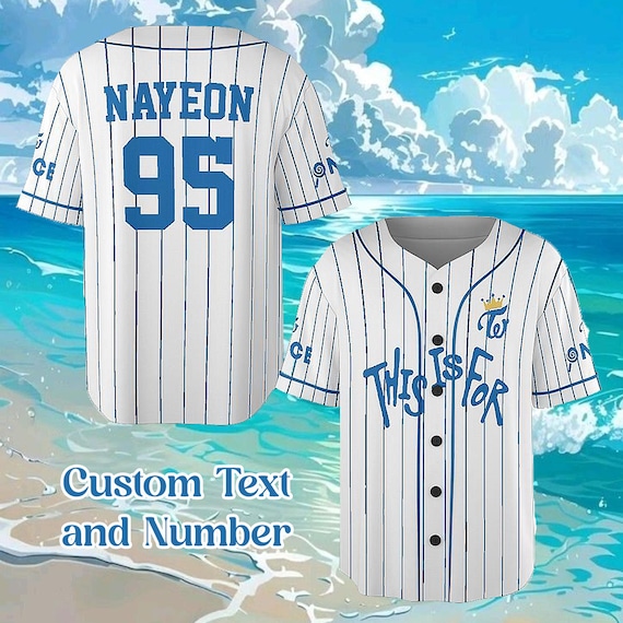 Customizable Twice Baseball Jersey: K-Pop World Tour Concert Shirt