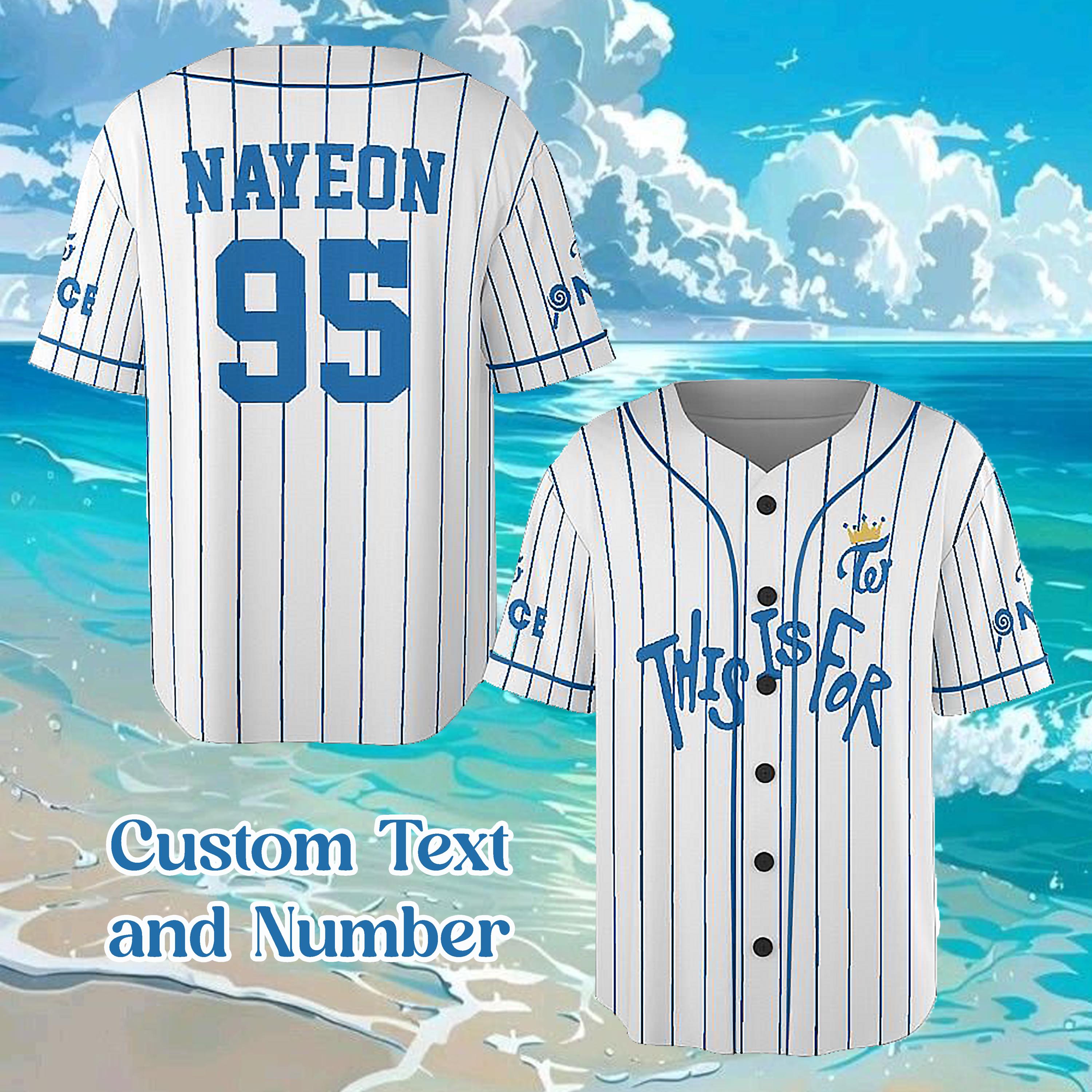 Team Twice ベースボールシャツ momo Team Twice ベースボールシャツ momo TWICE Streetwear Baseball