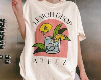 Ateez Lemon Drop Golden Hour Shirt, Ateez In Your Fantasy Tour 2025, Ateez Hongjoong, Seonghwa, Yunho, Yeosang, San, Mingi, Wooyoung, Jongho