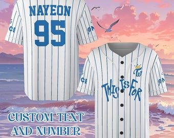 Custom Twice Member Baseball Jersey, Twice This Is For World Tour Shirt, This Is For Twice Jersey, Jihyo, Nayeon, Momo, Sana, Mina, Tzuyu