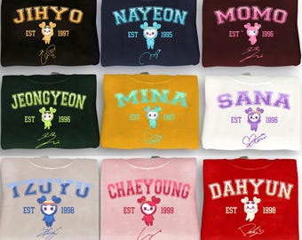 Twice World Tour Shirt: K-Pop Group Tee - Jihyo, Nayeon, Momo