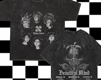 Retro Xdinary Heroes Beautiful Mind World Tour Mineral Washed Shirt, Xdinary Heroe Shirt, Xdinary Gunil, Jungsu, Gaon, Ode, Jun Han, Jooyeon