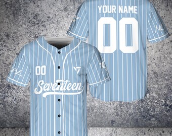 Customizable Seventeen Baseball Jersey, K-pop Seventeen World Tour