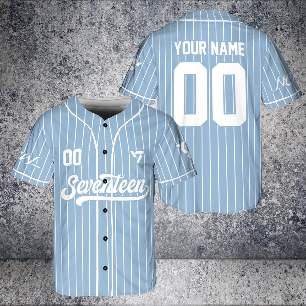 Customizable Seventeen Baseball Jersey, K-pop Seventeen World Tour