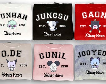 Xdinary Heroes Beautiful Mind World Tour 2025 Shirt, Xdinary Heroes Member Shirt, Xdinary Gunil, Jungsu, Gaon, O.de, Jun Han, Jooyeon Shirt