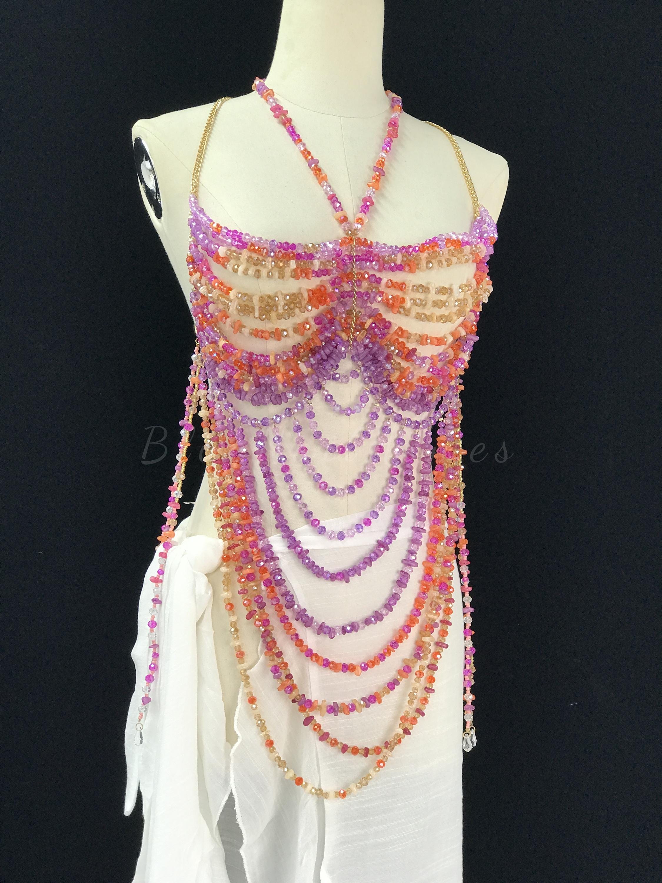 Pink Chain Bra Top - Etsy display picture 2