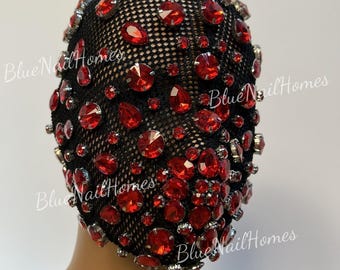 Glittering Diamond Mask -  Nightclub Party GOGO Performance Unisex Full-Diamond Headpiece