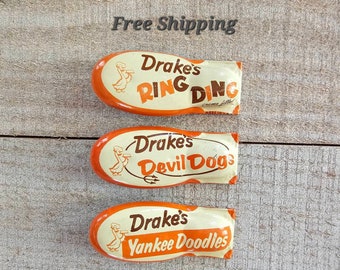 Vintage Drakes Tin Litho Noise Makers-Set of Three-Free Shipping