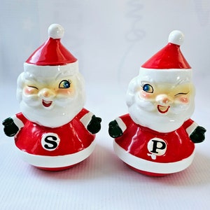 Holt Howard Winking Santa Salt & Pepper Shakers