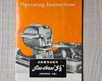 Johnson Sea-Horse 5.5 Model CD Operating Instructions Manual