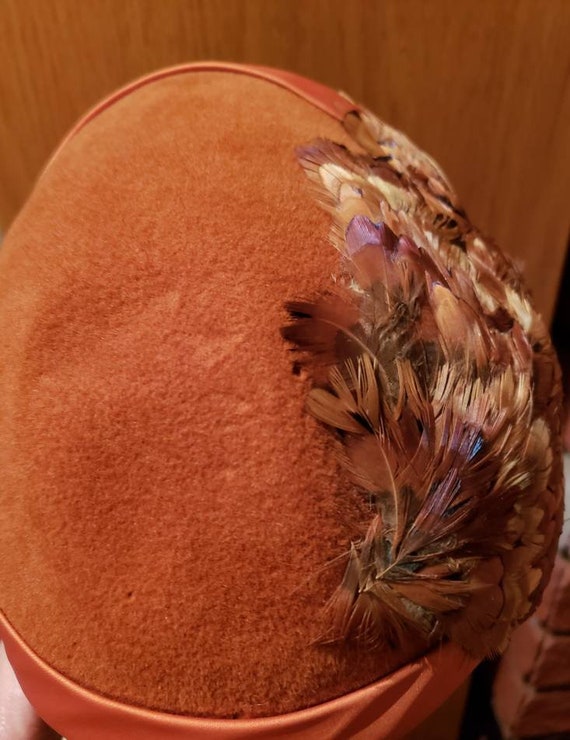 Vintage Mr. Don Felt Hat with Feathers - image 8