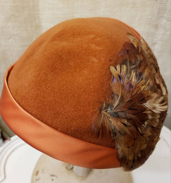 Vintage Mr. Don Felt Hat with Feathers - image 9