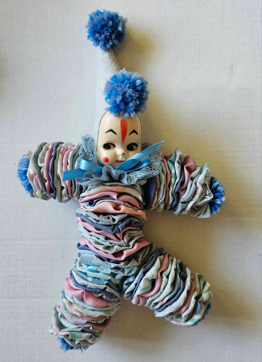 Vintage Yoyo Doll, Clown Doll, Rag Doll Etsy