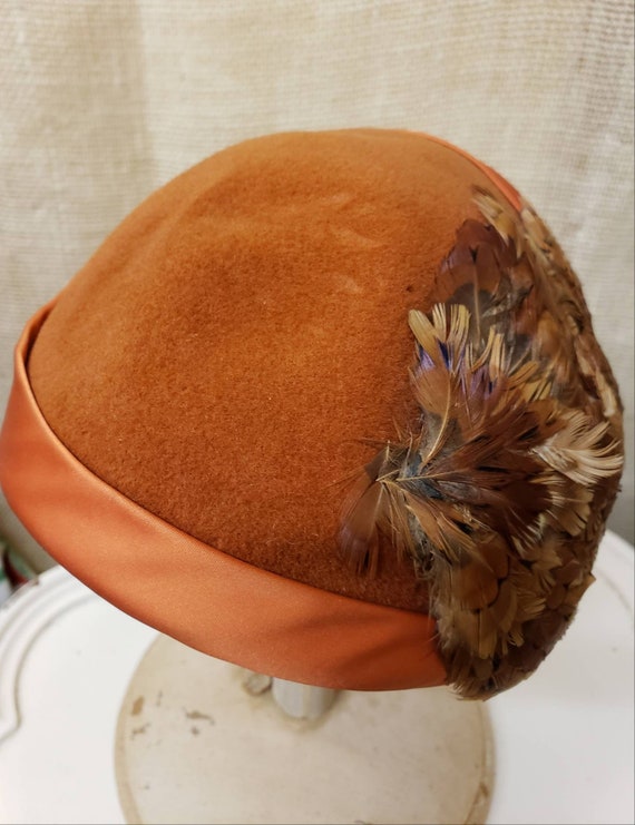 Vintage Mr. Don Felt Hat with Feathers - image 4