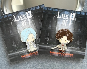 Lies of P Enamel Pin: Pinocchio & Sophia - Soulslike Game Gift