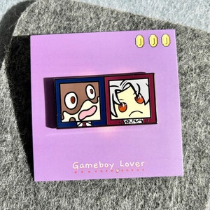 Ace Attorney Phoenix Wright & Miles Edgeworth Character Enamel Pin Badge - Handmade Gift for Video Gamer
