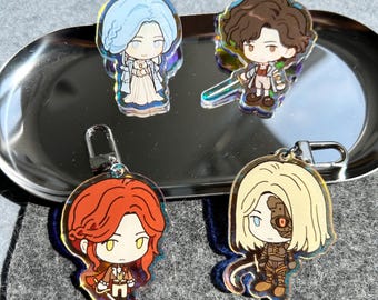 Lies of P Character Keychain: Pinocchio, Sophia, Lea, Romeo - Soulslike Game Acrylic Keyring