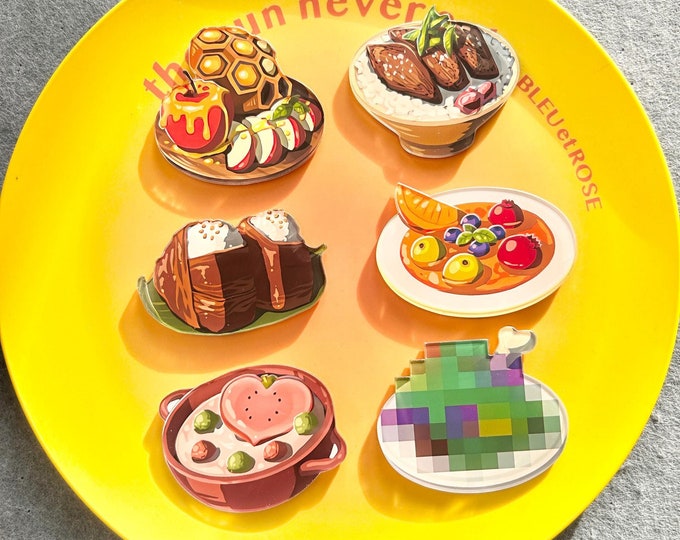 Zelda Food Fridge Magnet Set: Kawaii Gamer Gift